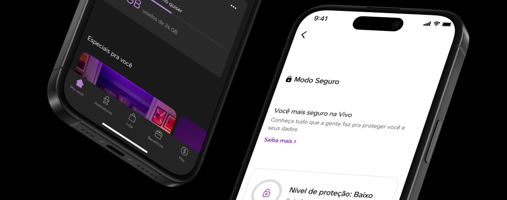 Vivo — Modo Seguro e app