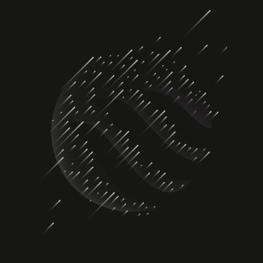 Dark typographic poster